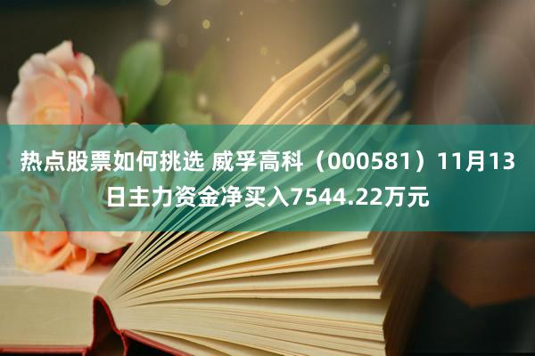 热点股票如何挑选 威孚高科（000581）11月13日主力资金净买入7544.22万元