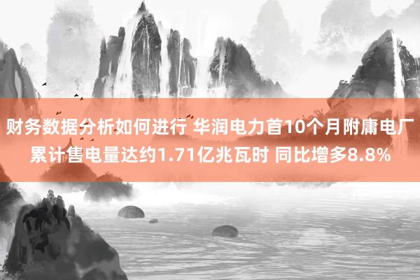 财务数据分析如何进行 华润电力首10个月附庸电厂累计售电量达约1.71亿兆瓦时 同比增多8.8%