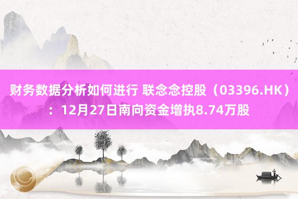 财务数据分析如何进行 联念念控股（03396.HK）：12月27日南向资金增执8.74万股