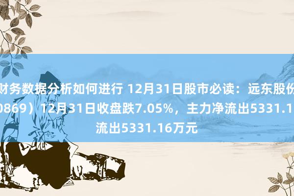 财务数据分析如何进行 12月31日股市必读：远东股份（600869）12月31日收盘跌7.05%，主力净流出5331.16万元