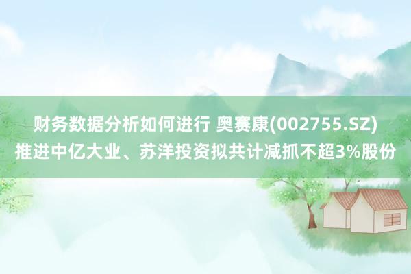 财务数据分析如何进行 奥赛康(002755.SZ)推进中亿大业、苏洋投资拟共计减抓不超3%股份