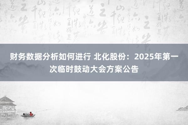 财务数据分析如何进行 北化股份：2025年第一次临时鼓动大会方案公告