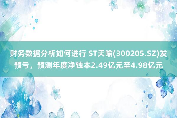 财务数据分析如何进行 ST天喻(300205.SZ)发预亏，预测年度净蚀本2.49亿元至4.98亿元