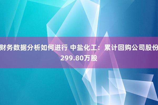 财务数据分析如何进行 中盐化工：累计回购公司股份299.80万股