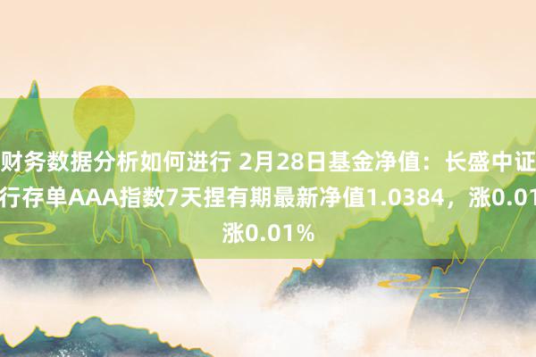 财务数据分析如何进行 2月28日基金净值：长盛中证同行存单AAA指数7天捏有期最新净值1.0384，涨0.01%