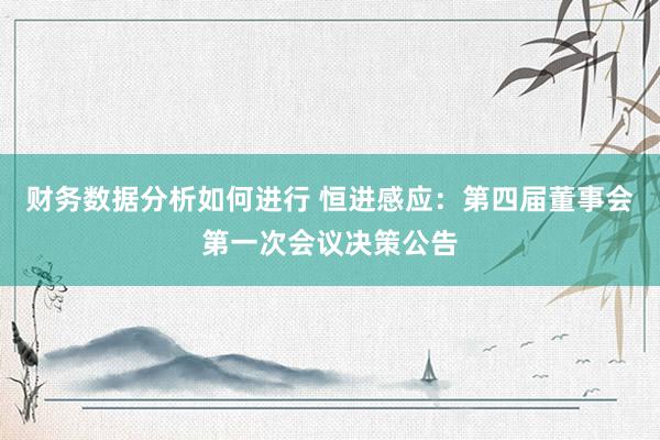 财务数据分析如何进行 恒进感应：第四届董事会第一次会议决策公告