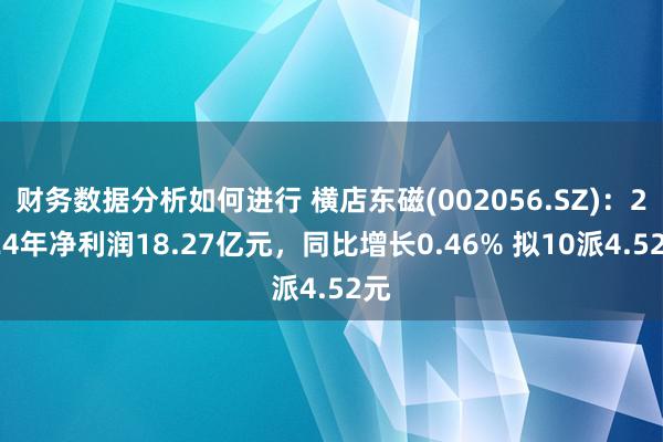 财务数据分析如何进行 横店东磁(002056.SZ)：2024年净利润18.27亿元，同比增长0.46% 拟10派4.52元