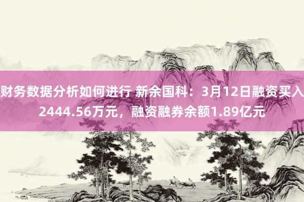 财务数据分析如何进行 新余国科：3月12日融资买入2444.56万元，融资融券余额1.89亿元